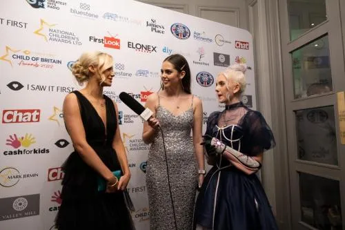 Tilly & Isabella interviewing on the red carpet