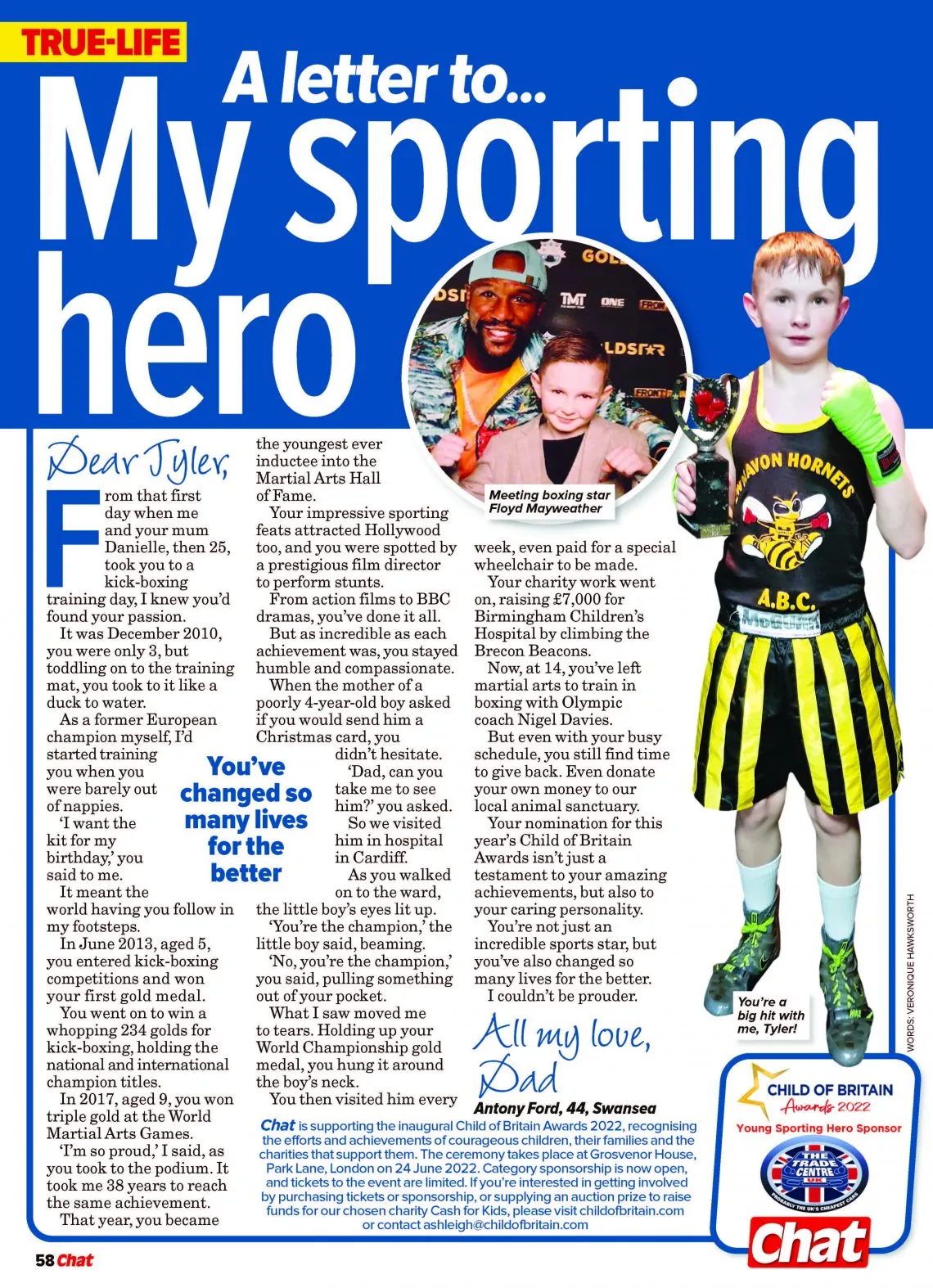 Tyler Ford, Chat Magazine